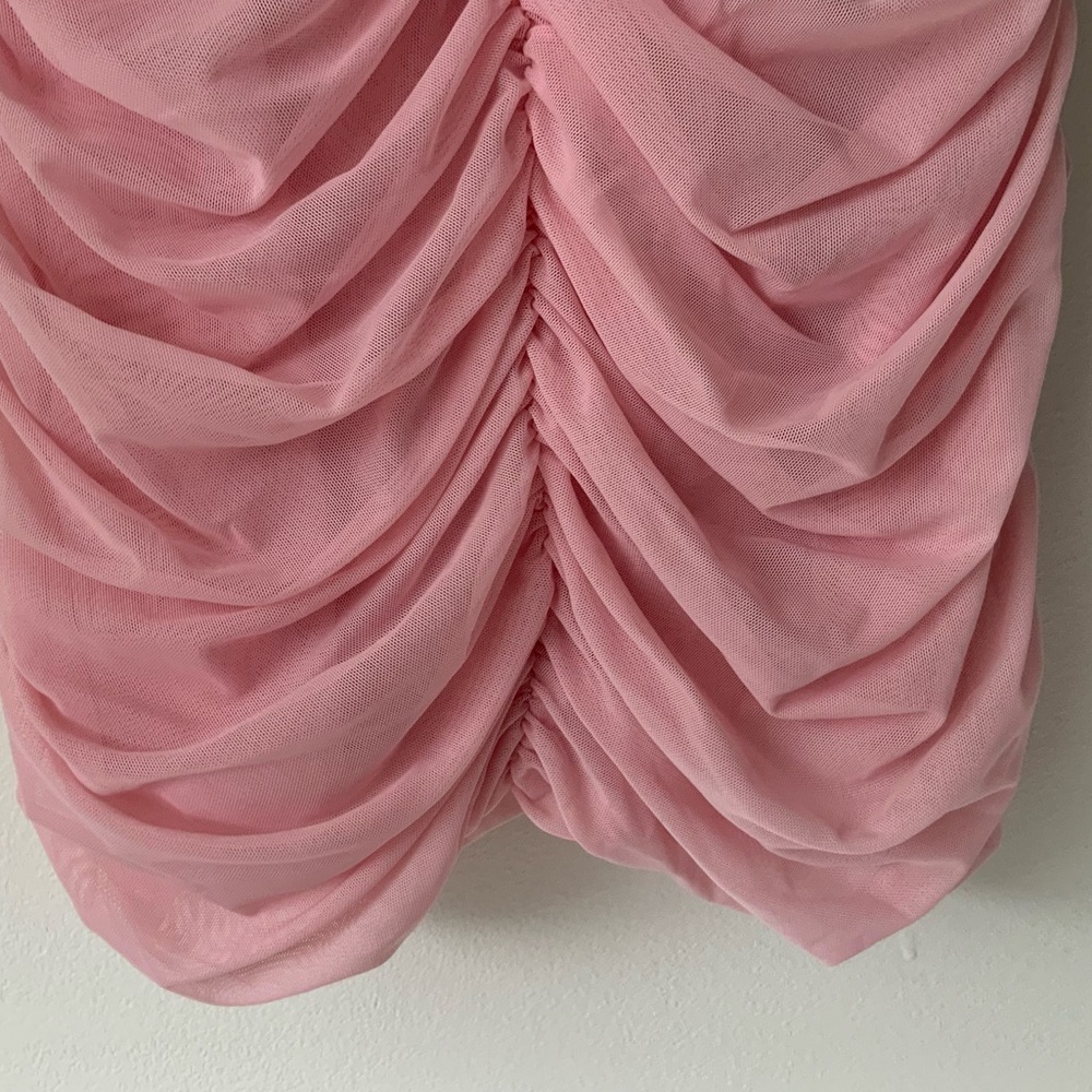 MARYSIA SWIM Ruched Mini Dress Powder Pink Large - Picture 11 of 14